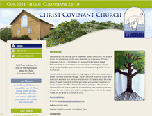 Tablet Screenshot of christcovenant.com