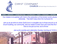 Tablet Screenshot of christcovenant.info