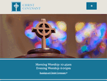 Tablet Screenshot of christcovenant.org